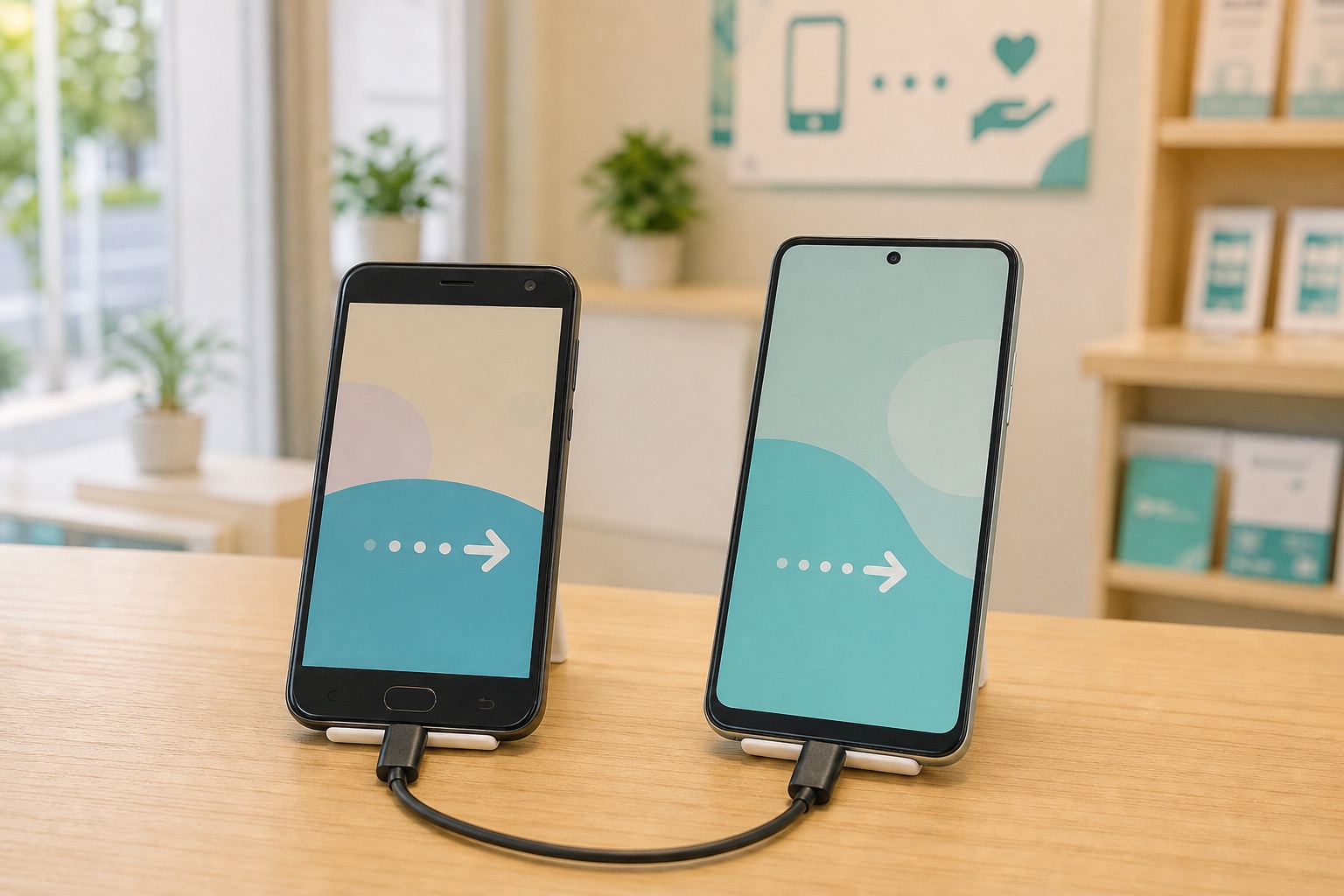 Androidスマホ2台を使ったデータ移行の相談事例