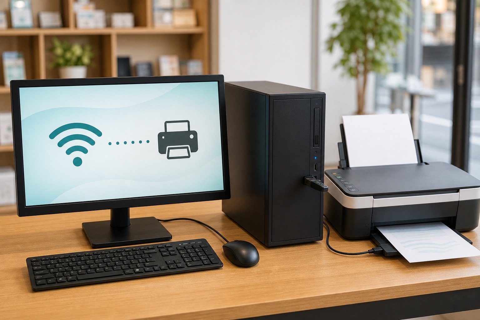 デスクトップパソコンのWi-Fi・プリンター接続設定