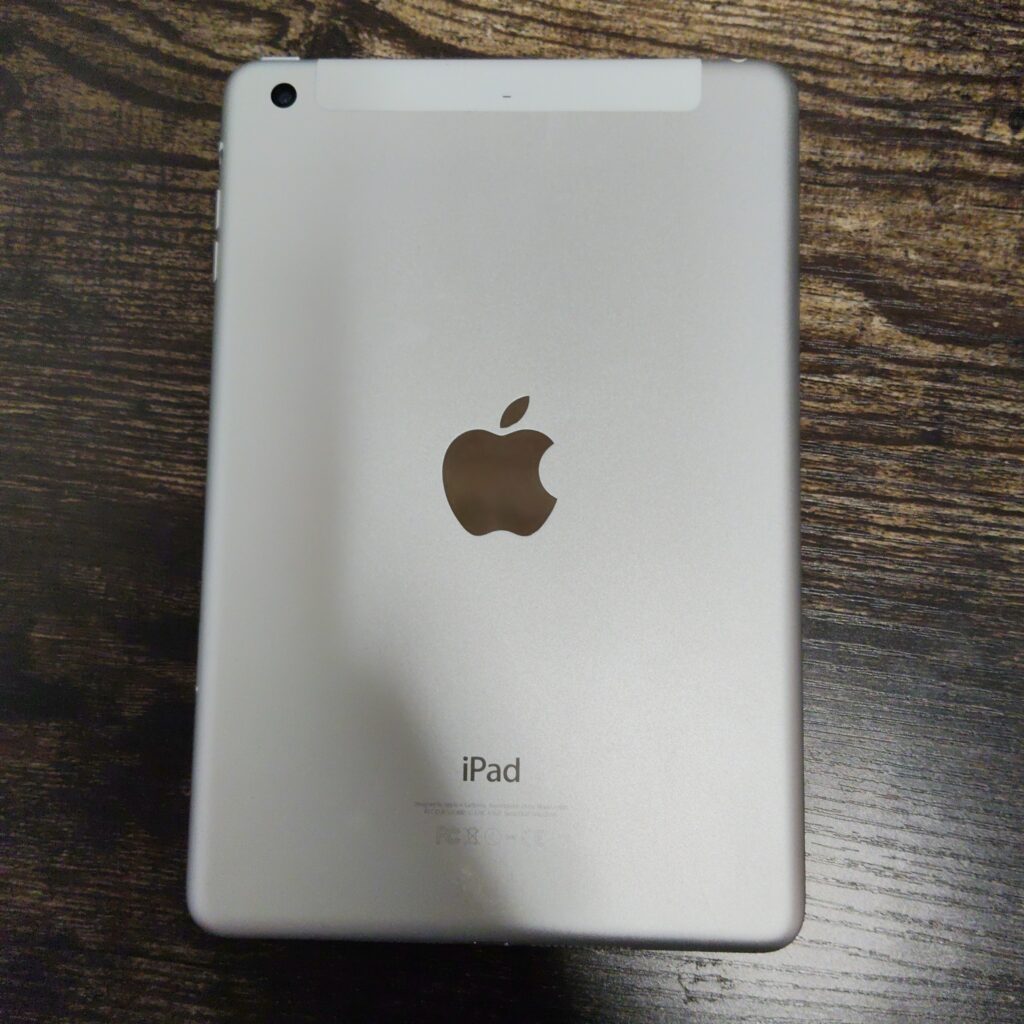 9月20日に買取したiPad mini 3の背面